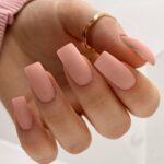 Matte false nails